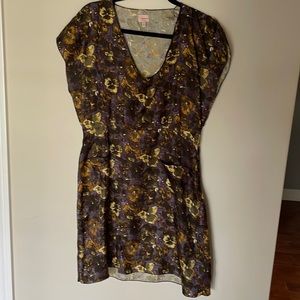 Billy Reid Italian silk floral delicate FLATTERING summer dress sz10